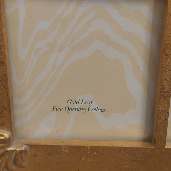 TOWLE Silversmiths gold leaf collage picture frame - Picture 3 of 10